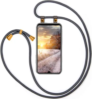 Produktbild von UMHÄNGEHÜLLE + KORDEL für Huawei P30 Pro, Farbe:Shiny Grey