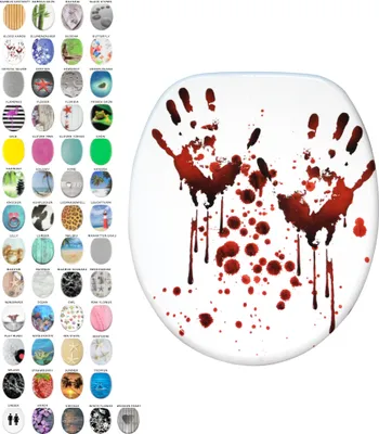 Obrázek produktu pro SANILO® Blood Hands WC sedátko, poklop na WC přímo od výrobce, WC sedátko, WC sedátko, WC sedátko, WC sedátko, WC sedátko, WC sedátko, WC sedátko, WC sedátko, WC sedátko, WC sedátko, WC sedátko