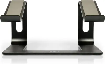 Obrázek produktu pro Port Designs 901103, Stojan pro laptop, Hliník, Černá, Hliník, Silikon, 25,4 cm (10"), 39,6 cm (15.6"), CE