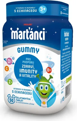 Obrázek produktu pro Multivitamin Marťánci Gummy s Echin. 50ks Walmark