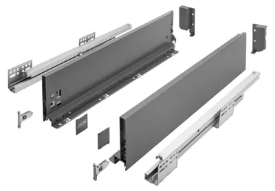 Produktbild von GTV AXIS PRO Schubladensystem 500 mm Anthrazit - mittelhoch H116 – dezentes Design; Breite: 300 mm; Höhe: 120 mm; Farbe: Anthracite | Högert Technik