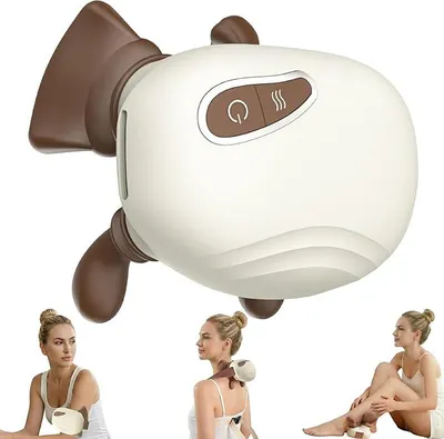 Produktbild von Kabelloses Nackenmassagegerät mit 4D Shiatsu-Massage, Wiederaufladbar, Tiefengewebe-Massage für Nacken & Schultern