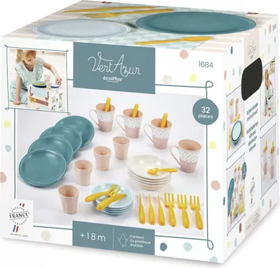 Produktbild von Ecoiffier Picknick Spielset - Picknickkorb 32-teiliges Spielzeugset