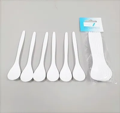 Produktbild von Mehrweg Eierlöffel Kunststoff 6 er-Set, 13,5cm weiß Haushalt Gastrobedarf Schulz 130030