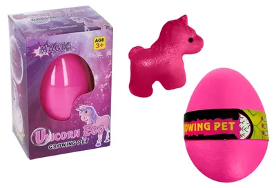 Produktbild von Ei mit wachsendem Einhorn 12 cm