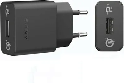 Produktbild von Schnell-Ladegerät für Original Sony  2.7A Netzteil Aufladegerät schwarz Aufladekabel fast-Charger +Hakai Pad