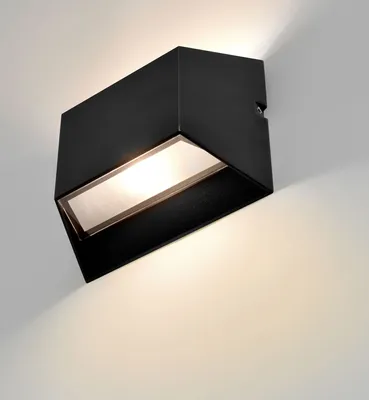 Produktbild von MODERNE LED Außenleuchte Außenwandleuchte IP54 schwarz 12W Wandlampe Wandleuchte up&down Außenlampe Lampe 1307A wandaußenleuchte