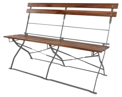 Image de Banc de jardin Banc de parc Banc en bois Meubles de brasserie L110xP48xH84cm