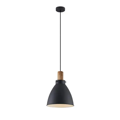 Produktbild von Lindby Hängeleuchte Trebale, E27, Ø 28 cm, schwarz, Metall