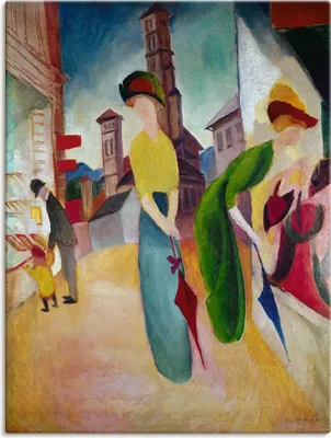 Produktbild von ARTland Leinwandbild Vorm Hutladen. 1913 Größe: 30x40 cm