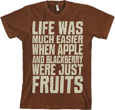 Produktbild von Life Was Easier... T-Shirt - X-Large - Brown