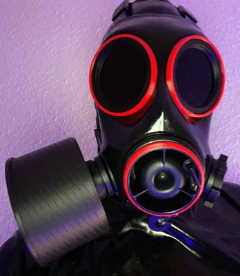 Produktbild von Color rings für S10 Gasmaske in Rot Außenringe Gasmaske Britische S10