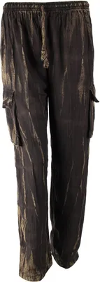 Produktbild von Haremshose - Pluderhose - Aladinhose - Pumphose - braun - cracked look L