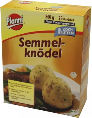 Produktbild von Pfanni Semmelknödel im Kochbeutel 860 g 26 Stück 1er Pack 1 x 0.86 kg