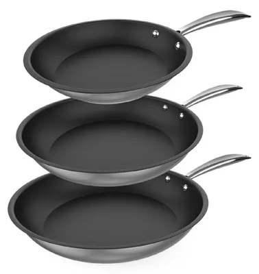 Productafbeelding van Cecotec Polka Classy 20-24-28, Friteuse set, Roestvrij staal, Roestvrij staal, Roestvrij staal, 230 °C, Keramisch, Elektrisch, Gas, Inductie, Halogeen, Afgesloten kookplaat