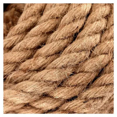 Produktbild von Hanfseil 50m x 10mm, Gedrehtes Juteseil, Natürliches Juteseil für Garten, Dekoration, Handwerk, Bündeln, Camping
