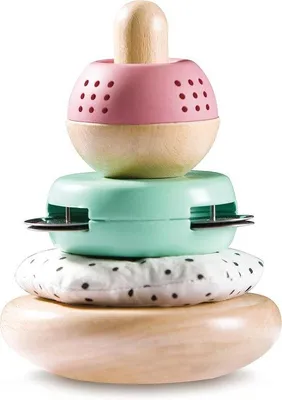 Productafbeelding van Houten Stapelpiramide voor Baby's en Peuters