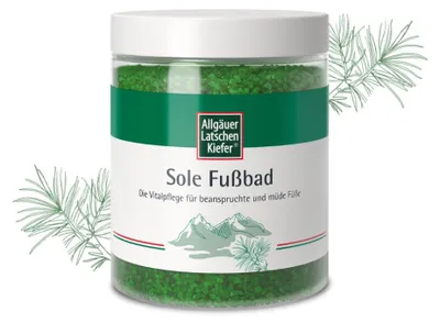 Image de Cadeau de l'Allgäuer Latschenk. Bain de pieds à l'eau saline 350 g