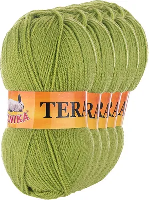 Produktbild von 5 x 100g Strickgarn TERA Uni Strickwolle Handstrickgarn Klassikgarn
