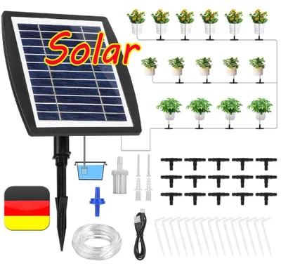 Image de Système d'arrosage solaire automatique, minuteur d'arrosage pour plantes