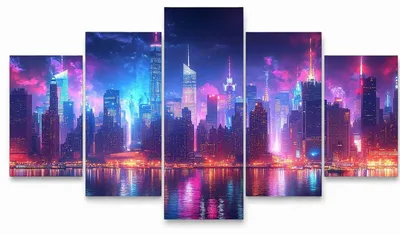 Produktbild von Malen nach Zahlen mit 5 Leinwänden und Acrylfarben