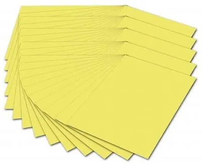 Produktbild von folia 6412 - Tonpapier, DIN A4, 130 g/qm, 100 Blatt, zum Basteln und kreativen Gestalten von Karten, Fensterbildern und für Scrapbooking, zitronengelb