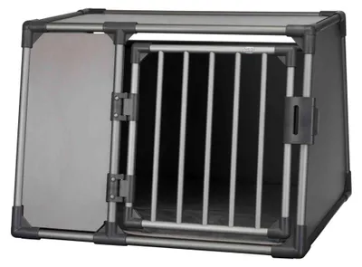 Produktbild von TRIXIE Transportbox, Aluminium - grafit - 92 × 64 × 78 cm
