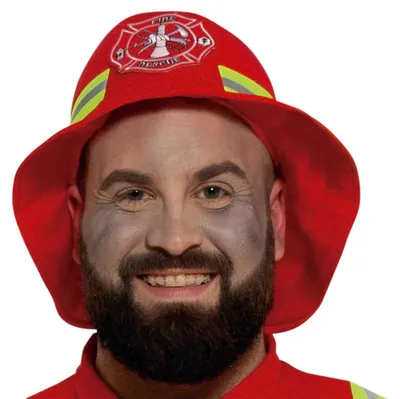 Produktbild von Feuerwehr Kostüm Herren XXL 56-58 - Rote Uniform mit Hut Fasching FIESTAS GUIRCA