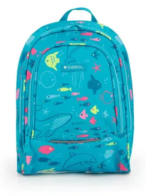 Imagen del producto de Mochila pequeña Gabol Acqua, color azul. Para niños, talla única