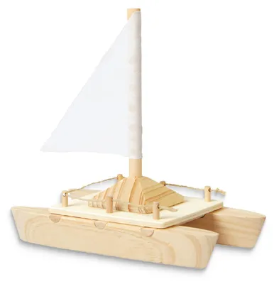 Immagine prodotto di Kit di costruzione in legno "Catamarano" kit di modellismo artigianale