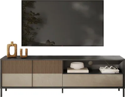 Immagine prodotto di Mobile TV grande 2 ante, 1 cassetto e 1 ripiano L206 cm - EVEREST