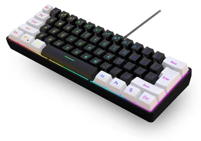 Obrázek produktu pro Herní klávesnice 60% - Mini velikost - RGB podsvícení - Mechanické spínače