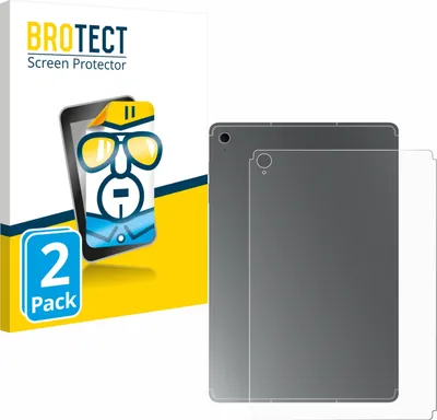 Produktbild von 2x Für Samsung Galaxy Tab S10 FE+ (Rückseite) Schutzfolie BROTECT Displayschutz Display Schutz Folie Klar Transparent