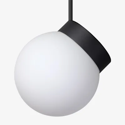 Obrázok produktu pre Závesné svietidlo LUCIS POLARIS ZTR 1x60(46)W E27 sklo čierne opálové ZTR.11.200.45
