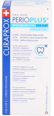 Obrázek produktu pro Curaprox perio Plus+ Regenerate ústní voda.Chx 0,09% 200 ml