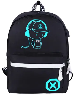 Obrázek produktu pro Verk 27137 Chytrý svítící batoh Uni s USB, 19l, černý