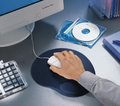Produktbild von Mauspad Gel-Rest 1 blau Packung mit 10 Stück