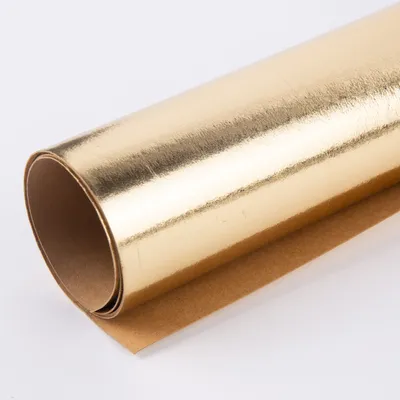 Produktbild von Creativ Company Lederpapier Bogen Stärke 0,55mm goldfarbig 49x100cm