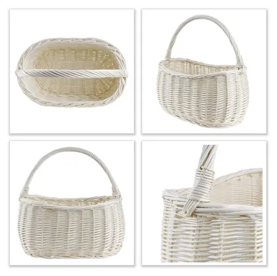 Produktbild von Creative Home Einkaufskorb Weidenkorb mit Henkel Picknickkorb  - 45 x 26 x 41 cm