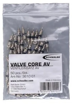 Zdjęcie produktu dla Rdzeń zaworu Schwalbe Av 50-pack