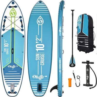Obrázok produktu pre Stand Up Paddle Aufblasbar Sun Cruise 10'2 - 310x84x15cm (10"2'x33 "x6") Skiffo - Dropstitch Double Layer Fused Full Pack