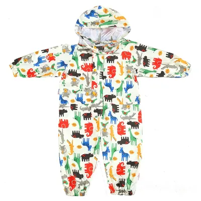 Produktbild von Cartoon Regenmantel Kinder Kinder Jumpwear Jungen Mädchen wasserdichte Poncho-Gelb ,Größen:M