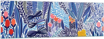 Produktbild von Bilder auf glas - Blumen Blätter Illustration Tropen - 160x50cm - Glasbilder - Wandbilder - Kunstdruck - Wanddekoration aus Glas - Glas Bilder - Wandbild auf Glas - GAB160x50-2944