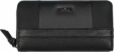 Produktbild von Tom Tailor Damen Geldbörse Juna Portemonnaie 12 Kartenfächer 20x10cm schwarz