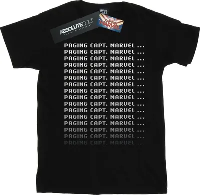 Immagine prodotto di Marvel - T-shirt da uomo "Paging Captain Marvel" BI20461 (XXL) (nero)