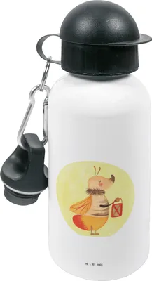 Produktbild von Mr. & Mrs. Panda Trinkflasche Glühwürmchen - Weiß - Geschenk, Verlobung, Lustige Sprüche, Kita, Liebesspruch, Lieblingsmensch, Liebe, Sportflasche, Jahrestag, Kinder