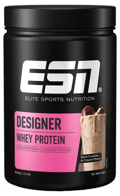 Productafbeelding van ESN Designer Whey 908g - Smaak: Donkere Koekjes en Room
