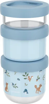 Image de Mepal Mio Geschirr snackbox stapelbar mio 3-teilig - forest friends   Ø86 x 179 108034065408