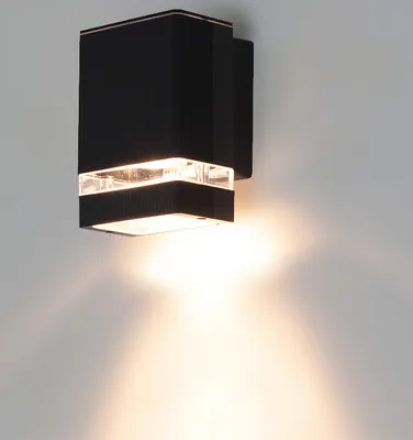 Produktbild von Wandleuchte Außenlampe GU10 max 50W Außenwandleuchte IP54 Wandlampe Outdoor & Garten SATYR.A Schwarz