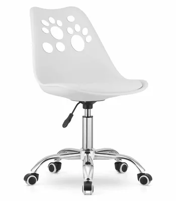 Produktbild von Valora PRINT Drehstuhl Weiß - Minimalistischer weißer Drehstuhl für einen klaren Look